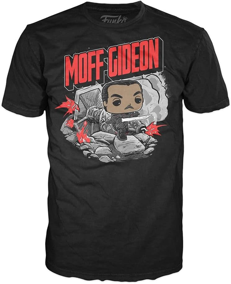 Star Wars Funko The Mandalorian Pop! & Tee Box Moff Gideon Size XL Shirts