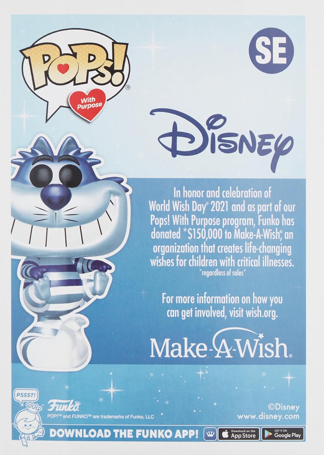 Funko Pop! Disney: Make A Wish - Cheshire Cat (Metallic)