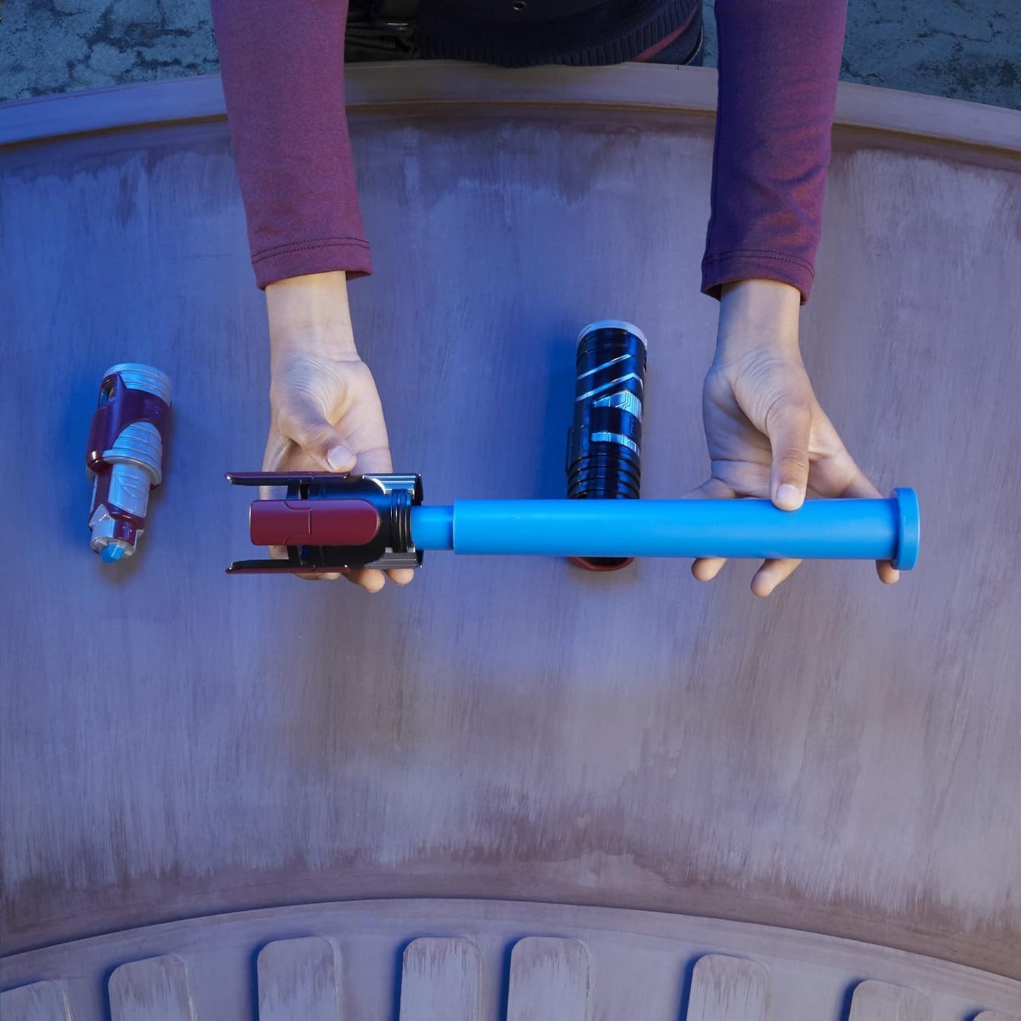 Lightsaber Forge Extendable Lightsaber Customizable Roleplay Toy for Kids Ages 4 and Up (Anakin Skywalker)