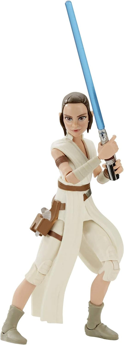 STAR WARS Galaxy of Adventures The Rise of Skywalker Rey 5'-Scale Action Figure with Lightsaber
