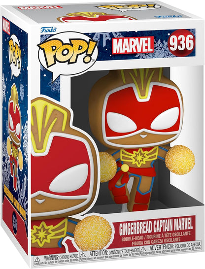 Funko Pop! Marvel 936: Gingerbread Captain Marvel