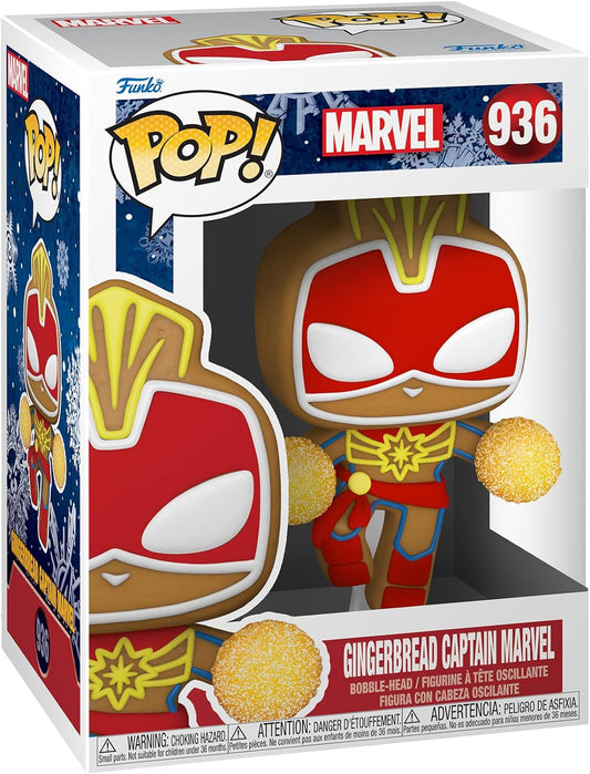 Funko Pop! Marvel 936: Gingerbread Captain Marvel
