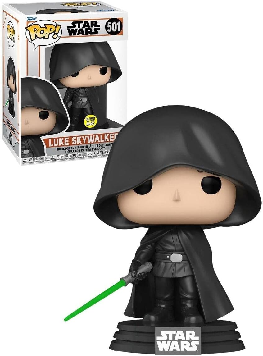 Funko POP! Star Wars The Mandalorian Hooded Luke Skywalker Vinyl Figure (#501)