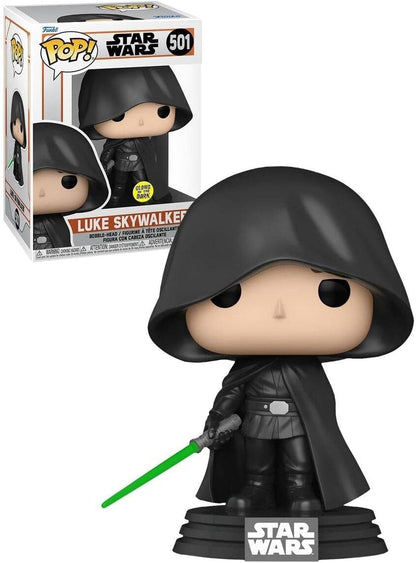 Funko POP! Star Wars The Mandalorian Hooded Luke Skywalker Vinyl Figure (#501)