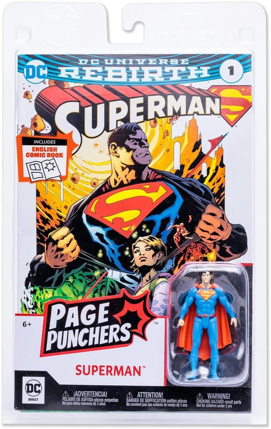McFarlane Toys DC Direct - Page Punchers - 3" Figure with Comic Wave 1 - Superman (Rebirth)