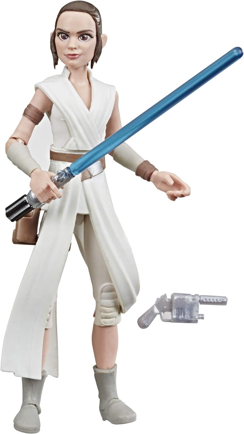 STAR WARS Galaxy of Adventures The Rise of Skywalker Rey 5'-Scale Action Figure with Lightsaber