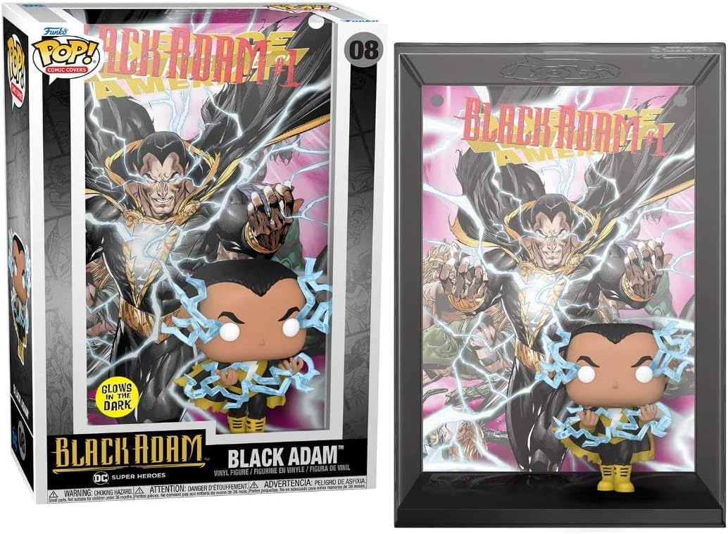 Funko Pop! Comic Cover: DC Comics - Black Adam (Glow), Multicolor
