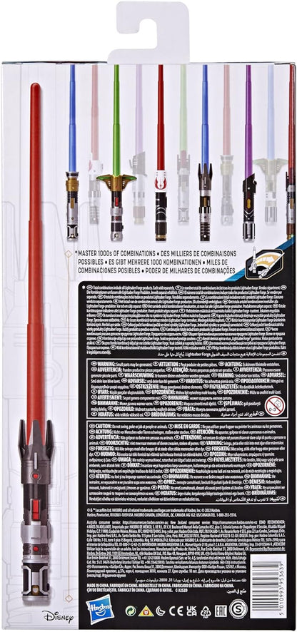 STAR WARS Lightsaber Forge Darth Maul Extendable Red Lightsaber, Customizable Roleplay Toy