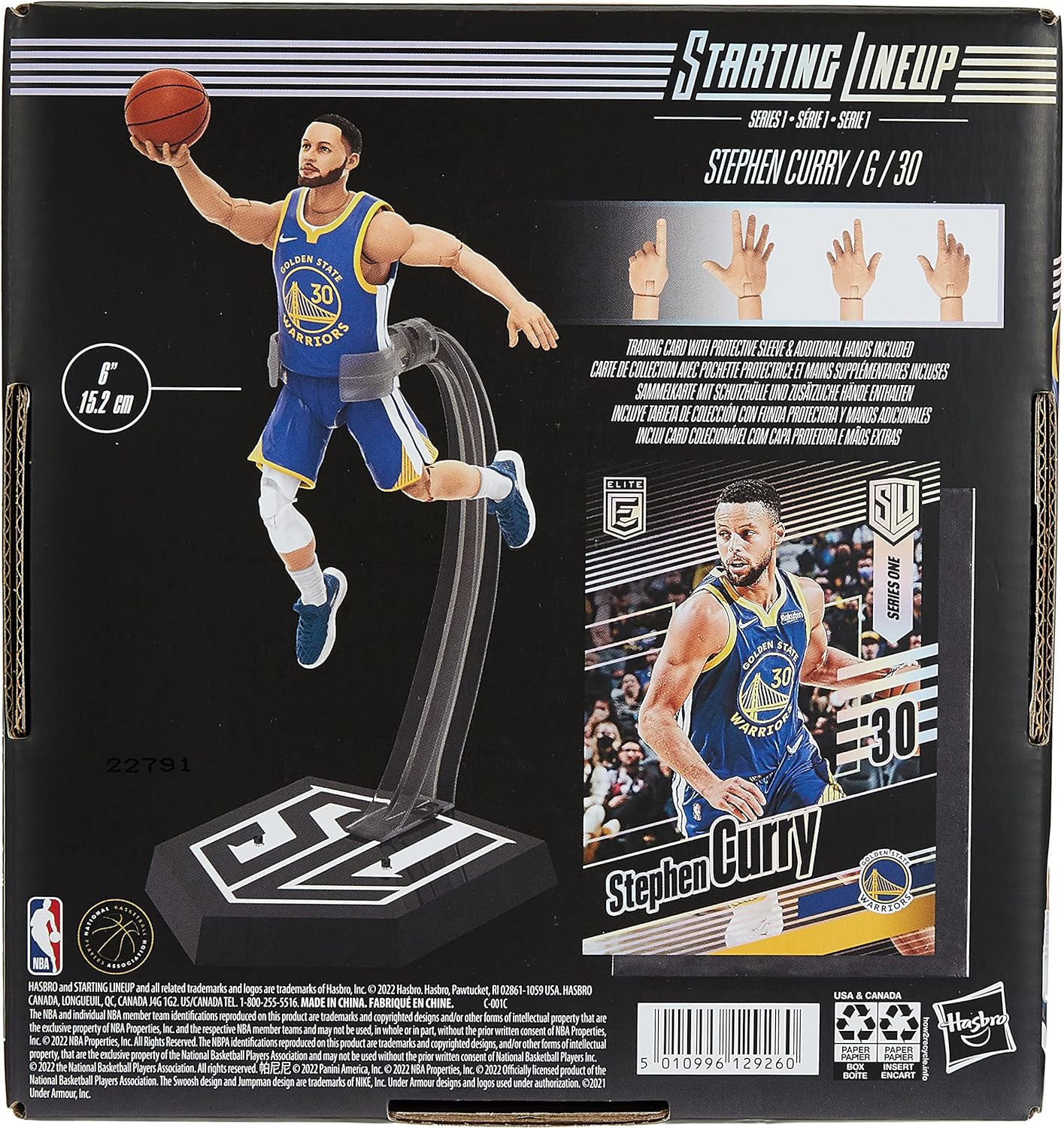Starting Lineup Stephen Curry (Golden State Warriors) NBA Action Figures