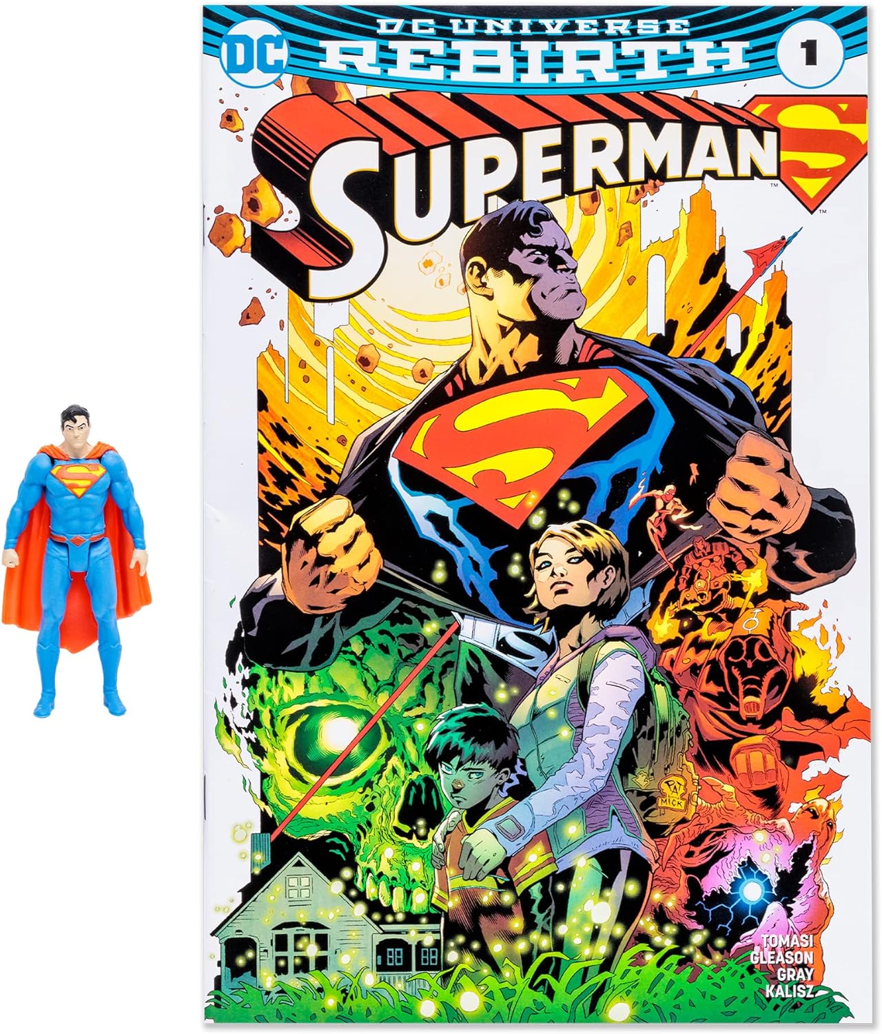 McFarlane Toys DC Direct - Page Punchers - 3" Figure with Comic Wave 1 - Superman (Rebirth)